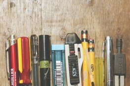 Pencils, pens, markers and other writing tools